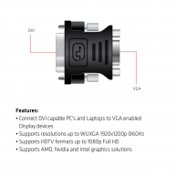 DVI a VGA Adaptador Pasivo