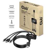 USB tipo-C + HDMI™ + Mini DisplayPort™ 1.2 a HDMI™ 4K60Hz HDR M / M Adaptador activo 32AWG