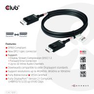 DisplayPort 2.1 Bi-Directional VESA DP80 Certified Cable 4K240Hz, 8K60Hz or 10K60Hz M/M 1.2m/3.94ft 