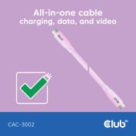 USB C cable pink