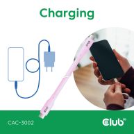 USB C cable pink