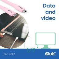 USB C cable pink