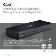 Thunderbolt 4 16-in-1 Quadra(4) Displays Docking Station 