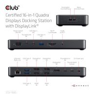 Thunderbolt 4 16-in-1 Quadra(4) Displays Docking Station 