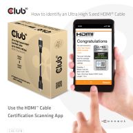 Ultra High Speed HDMI™ up to 240Hz 48Gbps Certified Cable M/M  7.5m/24.61ft 23AWG