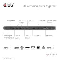 12-1 USB-C® Triple Display PD3.0 100W Dockingstation + Ladegerät