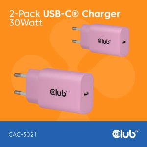 USB-C® Ladegerät 30 Watt 2 Stück Pink