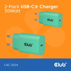 USB-C® Ladegerät 30 Watt 2 Stück Grün