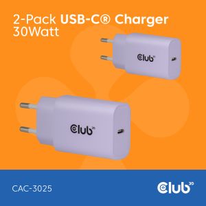 USB-C® Ladegerät 30 Watt 2 Stück Lila