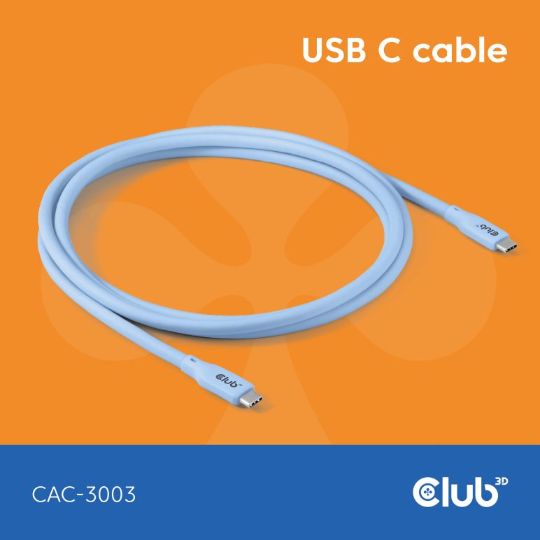 USB C cable blue